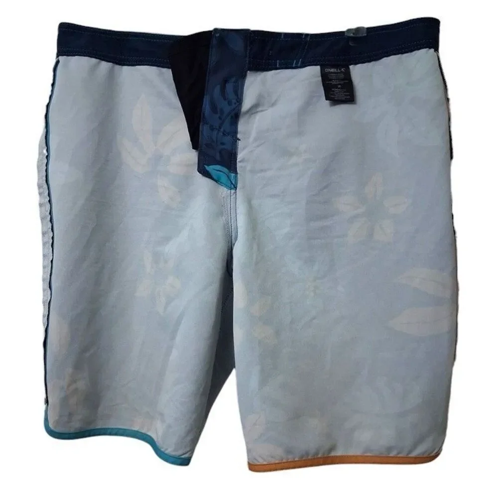 O'Neill Hyperfreak Coalition Board Shorts Mens 36 DWR Hyperdry 4-Way Stretch 10